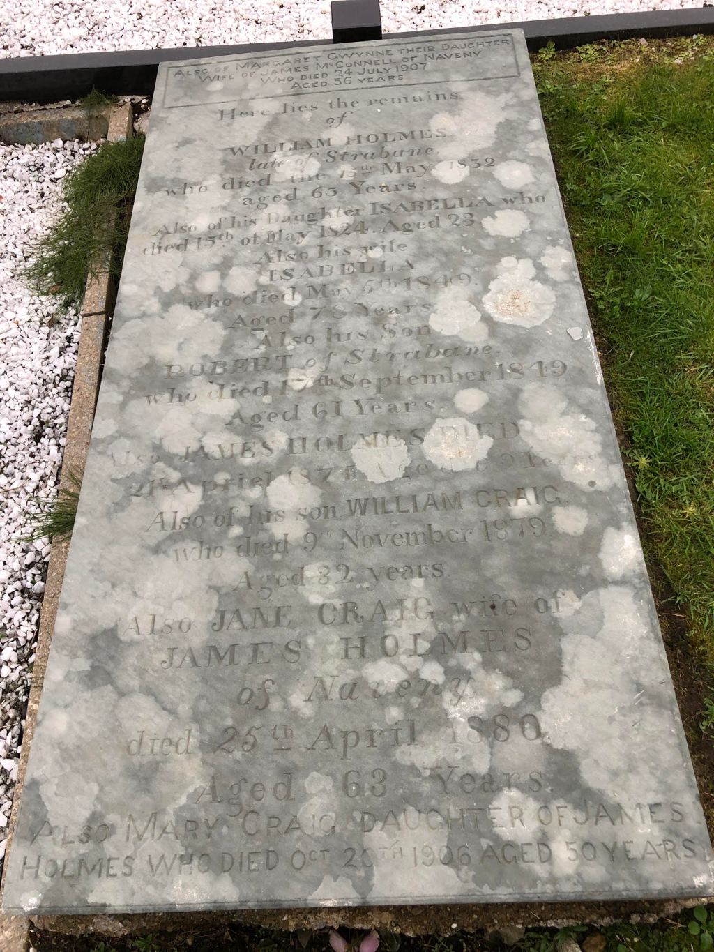 William Holmes of Strabane buried Stranorlar