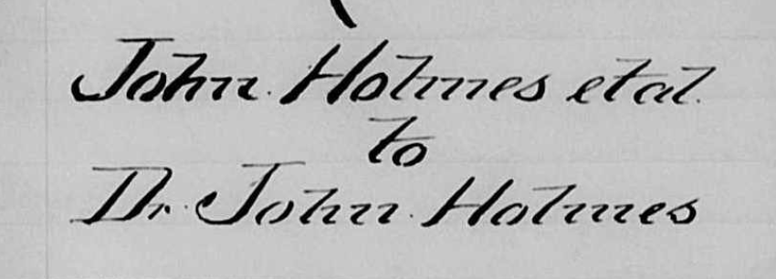 John Holmes to Dr John Holmes of Philadelphia 1845