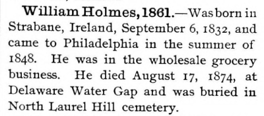 William Holmes of Strabane and Philadelphia